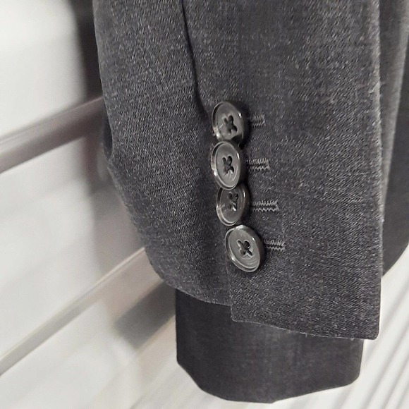 Jack Victor Suit Blazer Sport Coat Jacket Mens Size 44R Gray 100% Wool - Picture 5 of 8